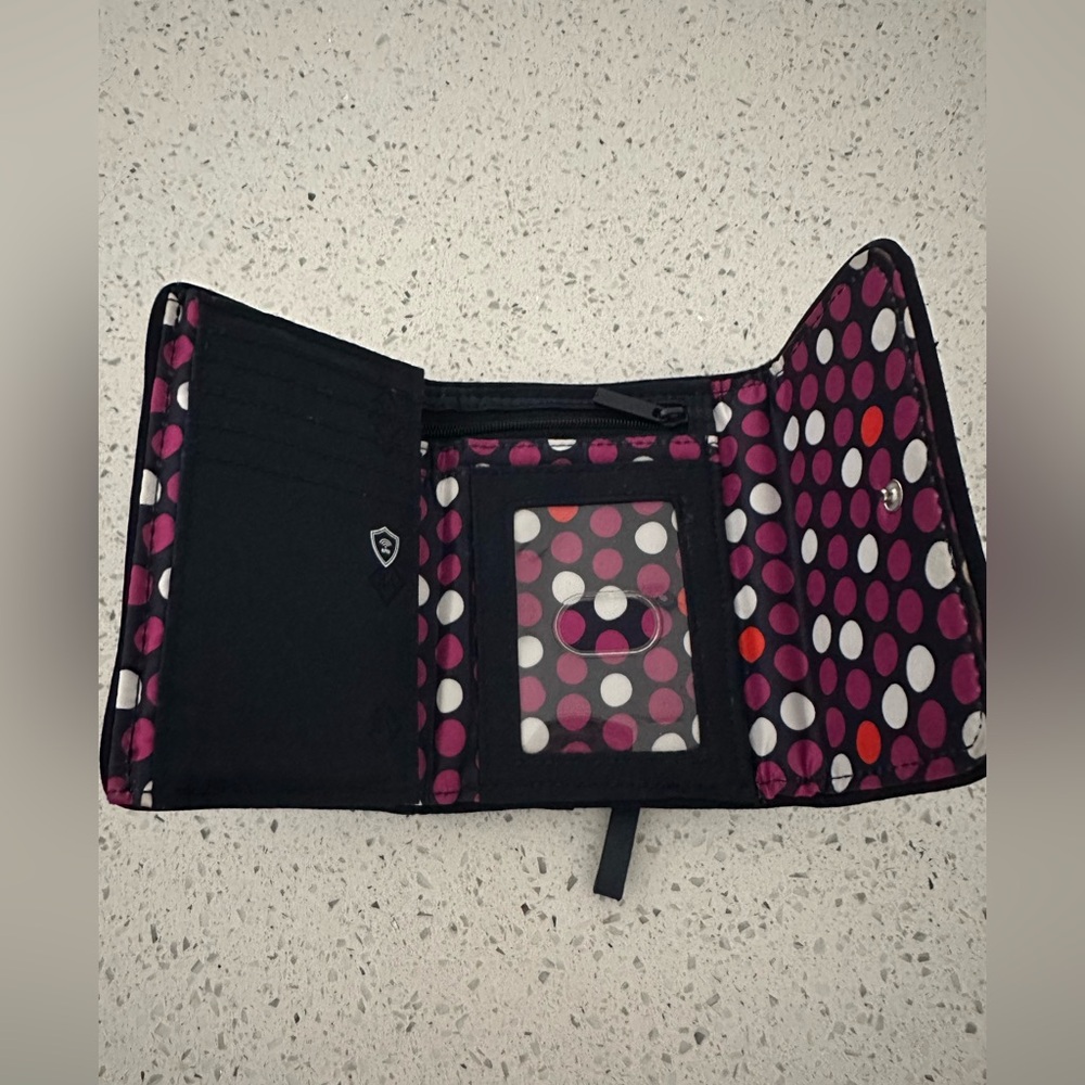 Vera Bradley RFID Quilted Floral Wallet with Security Protection - Picture 9 of 10